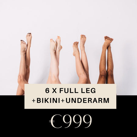 Full Leg + Bikini + Underarm (6 sessions)